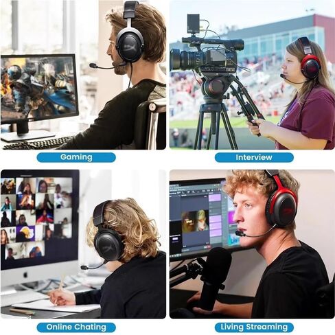 BUTIAO Cloud 3 Mic Boom، ميكروفون بديل 3.5 مم إلغاء الضوضاء قابل للفصل مع أجزاء إصلاح مؤشر LED كتم الصوت لسماعة الألعاب Kingston HyperX Cloud III/Cloud 3 in Saudi Arabia