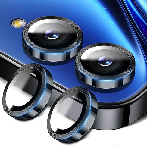 2 Pack for Samsung Galaxy Z Flip 7 Camera Lens Protector,Metal Ring Tempered Glass Cover,Anti-Scratch Protection,Case Friendly - Pink in Saudi Arabia