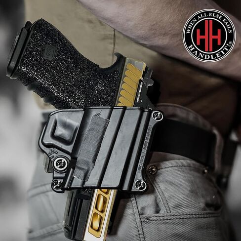 Handleitgrips Gun Grip Tape Compatible with Glock 19/23 Gen 3 - Black Edge Series Pistol Grip Tape, Easy Installation, Gun Skins, Veteran Owned in Saudi Arabia