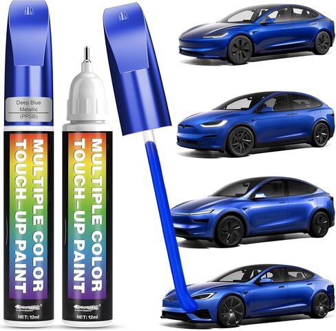 ALWIWNK® 2-PACK طلاء السيارة، طلاء متعدد الطبقات باللون الأبيض اللؤلؤي (PPSW) لطراز Tesla Y/3/X/S، تأثير تلميع مرآة سريع الجفاف بدرجة احترافية، مزيل خدوش السيارة الممتاز سريع وسهل، سهل الاستخدام in Saudi Arabia