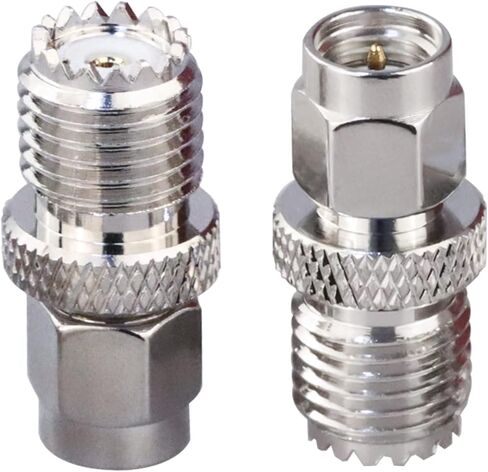 TUOLNK Mini UHF إلى SMA اقناع محول SMA ذكر إلى Mini UHF أنثى RF موصل محوري لهوائي لاسلكي 2 قطعة in Saudi Arabia