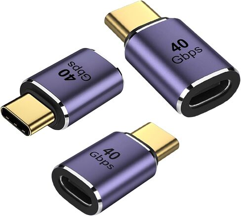 محول موسع USB C من Nelumbo بسرعة 40 جيجابت في الثانية، محول تمديد USB C ذكر إلى أنثى 8K 60 هرتز، USB من النوع C ذكر إلى أنثى PD 100 وات شحن سريع USB 4 Thunderbolt 4 لجهاز MacBook Pro (3 قطع) in Kuwait