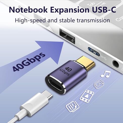 محول موسع USB C من Nelumbo بسرعة 40 جيجابت في الثانية، محول تمديد USB C ذكر إلى أنثى 8K 60 هرتز، USB من النوع C ذكر إلى أنثى PD 100 وات شحن سريع USB 4 Thunderbolt 4 لجهاز MacBook Pro (3 قطع) in Kuwait
