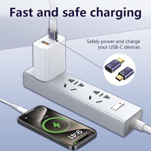 محول موسع USB C من Nelumbo بسرعة 40 جيجابت في الثانية، محول تمديد USB C ذكر إلى أنثى 8K 60 هرتز، USB من النوع C ذكر إلى أنثى PD 100 وات شحن سريع USB 4 Thunderbolt 4 لجهاز MacBook Pro (3 قطع) in Kuwait