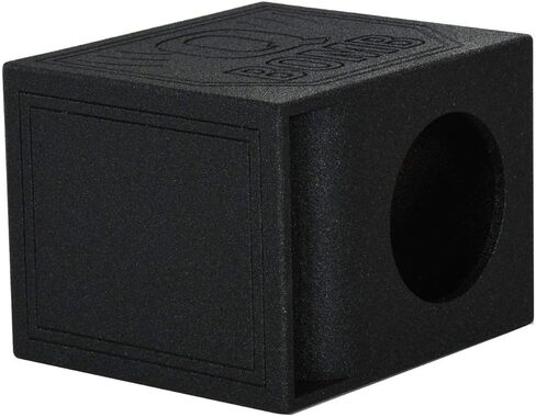 Q Power QBomb Single 12" Vented Port Subwoofer Box w/ Bedliner Spray (2 Pack) in Saudi Arabia