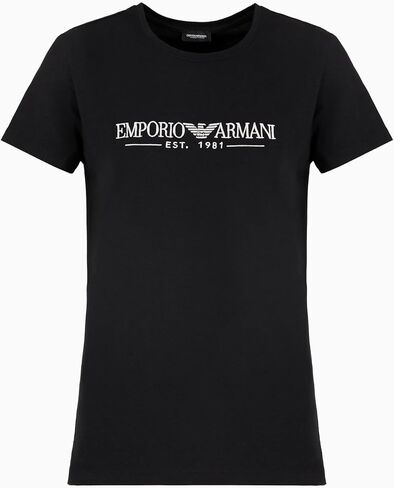 Emporio Armani Womens Everyday Cotton Short Sleeve Crew Neck Shirt in Saudi Arabia
