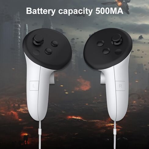 VR Controller Battery Pack Rechargeable Battery Cover for Meta Quest 3S/Quest 3 in Saudi Arabia