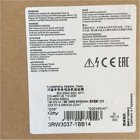 SMOCONE 1 PCS 3RW3037-1BB14 Fast and with Warranty3RW30371BB14 with Warranty and Fast in Kuwait
