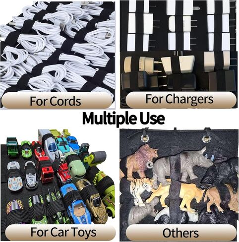 2026 USB Cable and Charger Organizer Kit for Home/Office/Travel Cords Organizer Essentials, Space-Saving Storage Box, Carry Hang and Fold Available in Saudi Arabia