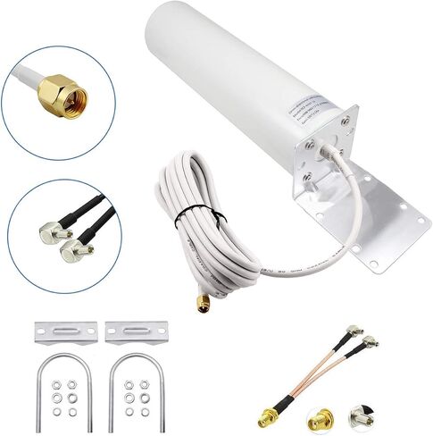 High Gain 10-12dBi External SMA Male/Dual TS9 3G 4G LTE Bracket Mount Long Range Antenna for Netgear Nighthawk M1 MR1100 Verizon Jetpack 8800L Mobile Hotpots Router MiFi Mobile Hotspot 4G LTE Router in Saudi Arabia