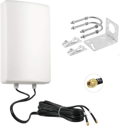 11dBi High Gain 2x2 MIMO Panel Antenna for 4G LTE Cellular Hotspots, Routers, & Gateways, T-Mobile Home Internet, Verizon, AT&T, T-Mobile Telus, Bell Cell Signal Booster, Eifagur in Saudi Arabia