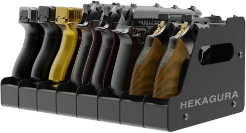 HEKAGURA Pistol Rack for Gun Safe, Can Hold up to 4-8 Pistols, with Foam Protection to Prevent Scratches on The Guns for Revolvers, Glock 17 19 23 Gun Safe Accessories in Saudi Arabia