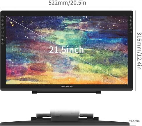 GAOMON PD2200 Pen Display & AP32 Pen -21.5'' 8192 Tilt-Support Full-Laminated Graphics Drawing Monitor Tablet for Digital Drawing/Animation/Online Teaching and Meeting in Saudi Arabia