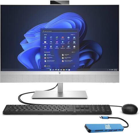 كمبيوتر مكتبي HP EliteOne 870 G9 الكل في واحد AIO Business (شاشة لمس 27 بوصة 2K، Intel 20-Core i7-14700، ذاكرة وصول عشوائي DDR5 سعة 16 جيجابايت، 512 جيجابايت SSD)، Wi-Fi 6E، صوت BO، كاميرا ويب 5 ميجابكسل، Wolf Security، IST HUB، Win 11 Pro in Kuwait