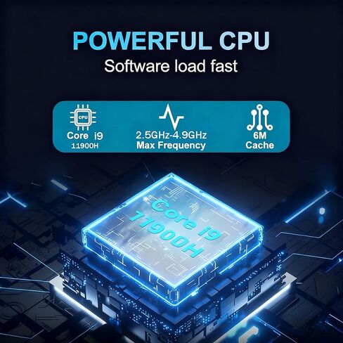 23.8" Inch All-in-One Gaming Computer PC, FHD Display 1920x1080, 16GB DDR4 RAM 256GB SSD, CPU Core i9-11900H (2.5GHz-MAX 4.9GHz), Windows 11 Pro/HDMI, USB3.0, BT4.2, Wired Keyboard & Mouse in Saudi Arabia