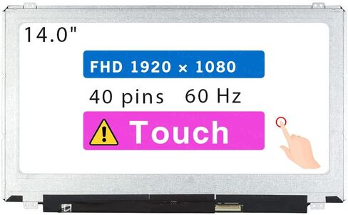 15.6" Screen Replacement for Dell Inspiron P40F001 P40F002 LCD Display Panel 40 pin 60 HZ (FHD 1920x1080 Touch) in Saudi Arabia