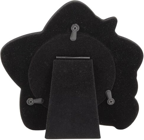 Happy Homewares Cute and Modern Star Shaped Two-Tone Silver Plated and Satin Silver Baby Picture Frame with Teddy Bear and Decorative Stars in Kuwait