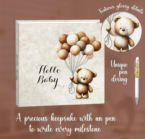 ألبوم الأطفال وكتاب الذاكرة مثاليان للصبي أو الفتاة، كتاب الأطفال بتصميم تيدي بير للأطفال في أول 5 سنوات، كتاب ذاكرة الطفل مع قلم فريد من نوعه، غلاف مقوى مع 90 صفحة فريدة من نوعها كتاب معلم الطفل. in Saudi Arabia