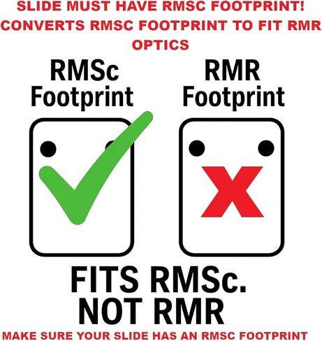 Cross Armory RMSC to RMR Adapter Plate – Converts RMSC Footprint to RMR Footprint in Saudi Arabia
