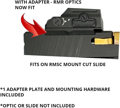 Cross Armory RMSC to RMR Adapter Plate – Converts RMSC Footprint to RMR Footprint in Saudi Arabia