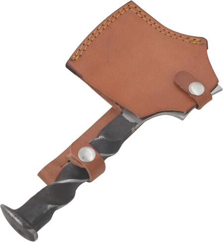 اليدوية السكك الحديدية سبايك عالية الكربون الصلب بليد فيكس بليد الصيد في الهواء الطلق الفأس مع حقيبة حمل جلدية in Kuwait