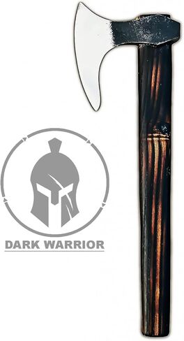 [DARK WARRIOR] فأس الفايكنج رمي فأس من الفولاذ الكربوني فأس الفايكنج فأس التخييم فأس بيرسيركر، فأس نورس كبير، مثالي للعبة رمي الفأس في الفناء الخلفي فأس معركة الأساطير الإسكندنافية in Kuwait
