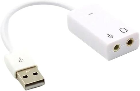 ون ST 7.1 بطاقة الصوت USB الخارجية جاك 3.5 ملم USB A-dio محول سماعة ميكروفون بطاقة الصوت in Kuwait