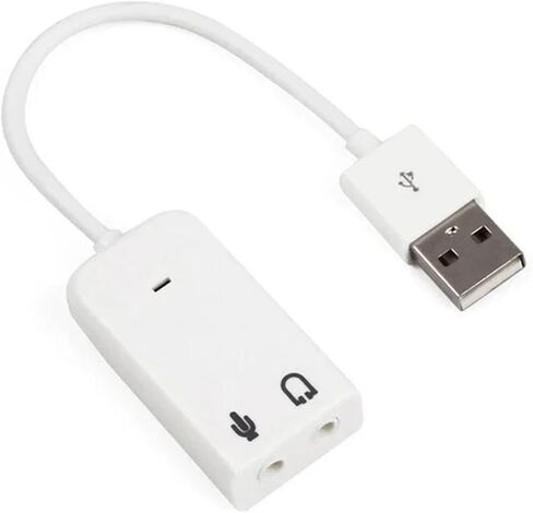 ون ST 7.1 بطاقة الصوت USB الخارجية جاك 3.5 ملم USB A-dio محول سماعة ميكروفون بطاقة الصوت in Kuwait