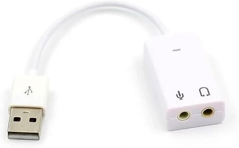 ون ST 7.1 بطاقة الصوت USB الخارجية جاك 3.5 ملم USB A-dio محول سماعة ميكروفون بطاقة الصوت in Kuwait