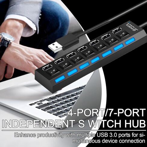 Genérico Signal Dock – منفذ USB Hub للتنظيم | وحدة تقسيم البيانات الرفيعة، ومنافذ التحكم بالأزرار، وتصميم موضع ثابت وميزات توسيع الاتصال لمناطق العمل المشتركة، Classroo in Kuwait