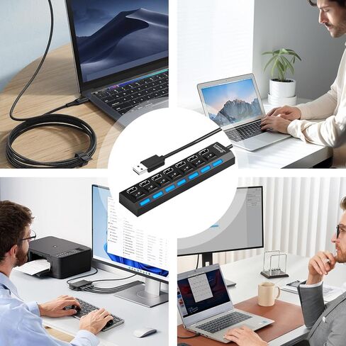 Genérico Signal Dock – منفذ USB Hub للتنظيم | وحدة تقسيم البيانات الرفيعة، ومنافذ التحكم بالأزرار، وتصميم موضع ثابت وميزات توسيع الاتصال لمناطق العمل المشتركة، Classroo in Kuwait