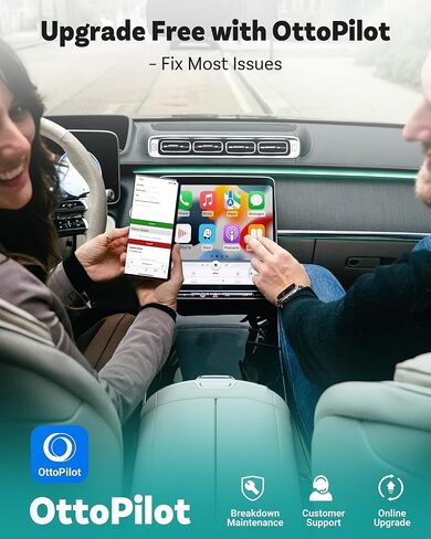 محول CarPlay اللاسلكي OTTOCAST Mini Pico، لا مزيد من الكابلات، ذاكرة هاتف مزدوجة، مفتاح بزر واحد، Wi-Fi 6 وBluetooth 5.4 in Kuwait
