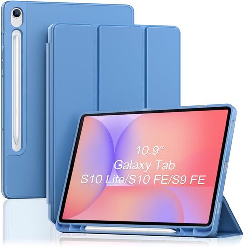 ProCase Smart Case for Galaxy Tab S10 Lite/S10 FE/S9 FE 10.9-Inch with S Pen Holder, Trifold Stand Folio Cover with Soft TPU Back for 10.9" Galaxy Tab S10 Lite/S10 FE/S9 FE -Navy in Saudi Arabia