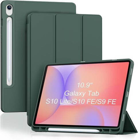 ProCase Smart Case for Galaxy Tab S10 Lite/S10 FE/S9 FE 10.9-Inch with S Pen Holder, Trifold Stand Folio Cover with Soft TPU Back for 10.9" Galaxy Tab S10 Lite/S10 FE/S9 FE -Navy in Saudi Arabia