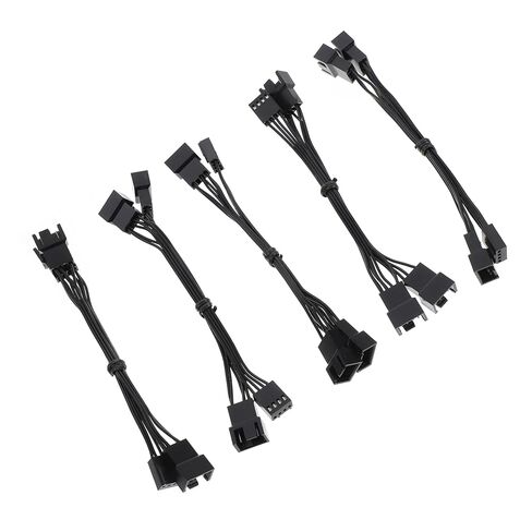 10pcs Computer Fan Connectors Pin Power Cables Fan Extension Cables for Motherboard in Saudi Arabia