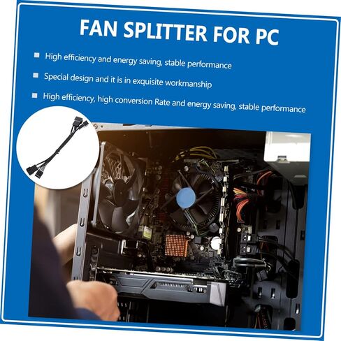 10pcs Computer Fan Connectors Pin Power Cables Fan Extension Cables for Motherboard in Saudi Arabia