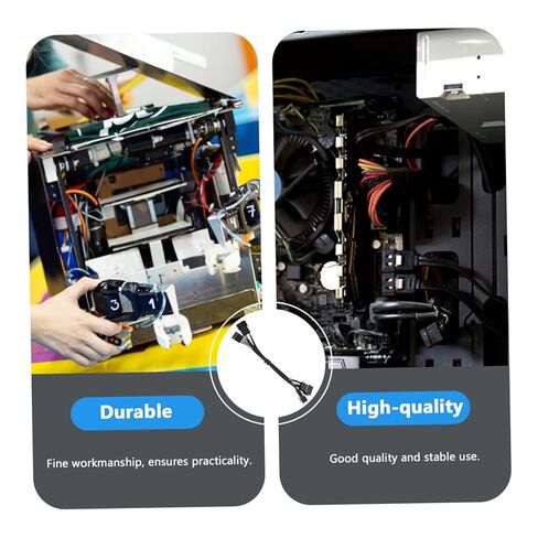 10pcs Computer Fan Connectors Pin Power Cables Fan Extension Cables for Motherboard in Saudi Arabia