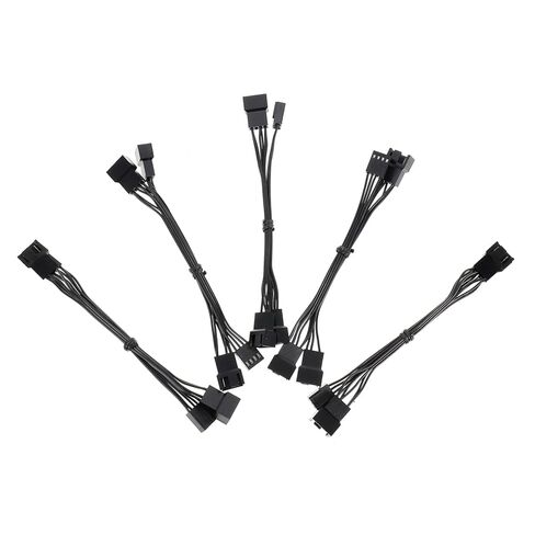 10pcs Computer Fan Connectors Pin Power Cables Fan Extension Cables for Motherboard in Saudi Arabia