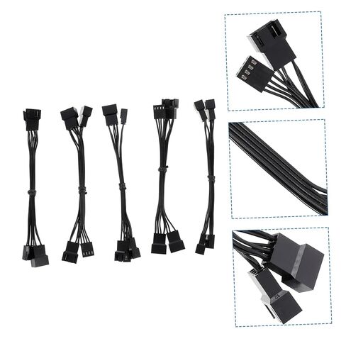 10pcs Computer Fan Connectors Pin Power Cables Fan Extension Cables for Motherboard in Saudi Arabia
