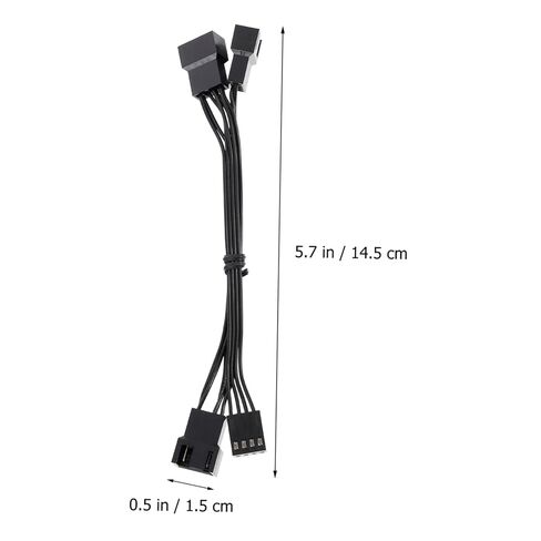 10pcs Computer Fan Connectors Pin Power Cables Fan Extension Cables for Motherboard in Saudi Arabia