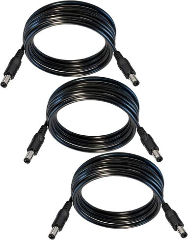 5.5mm x 2.1mm DC Power Cable, 3-Pack, 1FT in Saudi Arabia