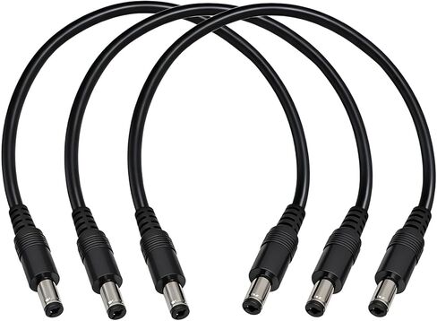 3.3FT 5.5mmx2.1mm DC كابل الطاقة 3 حزم، 18AWG ذكر إلى ذكر تمديد الحبل، 12V / 24V موصل الطاقة في حالات الطوارئ DC5521، لكاميرا CCTV، الألواح الشمسية المحمولة in Kuwait