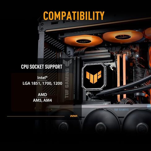 مبرد ASUS TUF Gaming LC III 360 ARGB AIO مع مراوح ثلاثية مدمجة ومثبتة مسبقًا، مصممة لتدفق الهواء العالي والضغط الثابت؛ مضخة فعالة لضمان وحدة المعالجة المركزية in Kuwait