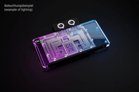 وحدة معالجة الرسومات الجرافيكية Alphacool Core RX 9070 XT Steel Legend مع لوحة خلفية in Kuwait
