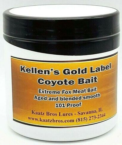 العلامة الذهبية - طُعم القيوط - جرة Kellen's Bait Kaatz Brothers Trapping Supply سعة 16 أونصة in Kuwait