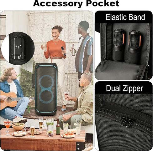غطاء مكبر صوت TXEsign متوافق مع مكبر صوت JBL PartyBox Ultimate المحمول، غطاء حقيبة تخزين غطاء الغبار مع جيب ملحق لـ JBL PartyBox Ultimate in Saudi Arabia