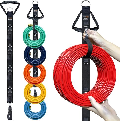 Extension Cord Organizer Holder 2-Pack 5 Detachable Straps, Cable Management, Cord Storage Organizer for Dual Hanging Modes, Heavy Duty Hook for Garage, Garden, Workshop, School in Saudi Arabia