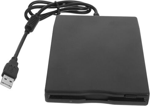 محرك الأقراص المرنة الخارجي NUOBESTY مقاس 3.5 بوصة لأجهزة الكمبيوتر المحمول وسطح المكتب USB قارئ الأقراص المرنة المحمولة لنقل البيانات المتوافق مع أجهزة الكمبيوتر القديمة ومحركات الأقراص المضغوطة in Kuwait