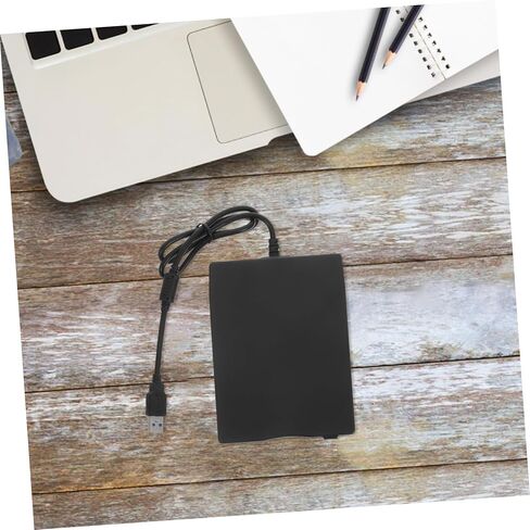 محرك الأقراص المرنة الخارجي NUOBESTY مقاس 3.5 بوصة لأجهزة الكمبيوتر المحمول وسطح المكتب USB قارئ الأقراص المرنة المحمولة لنقل البيانات المتوافق مع أجهزة الكمبيوتر القديمة ومحركات الأقراص المضغوطة in Kuwait