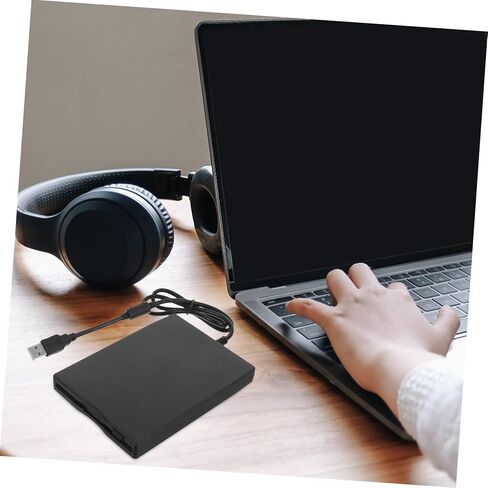 محرك الأقراص المرنة الخارجي NUOBESTY مقاس 3.5 بوصة لأجهزة الكمبيوتر المحمول وسطح المكتب USB قارئ الأقراص المرنة المحمولة لنقل البيانات المتوافق مع أجهزة الكمبيوتر القديمة ومحركات الأقراص المضغوطة in Kuwait
